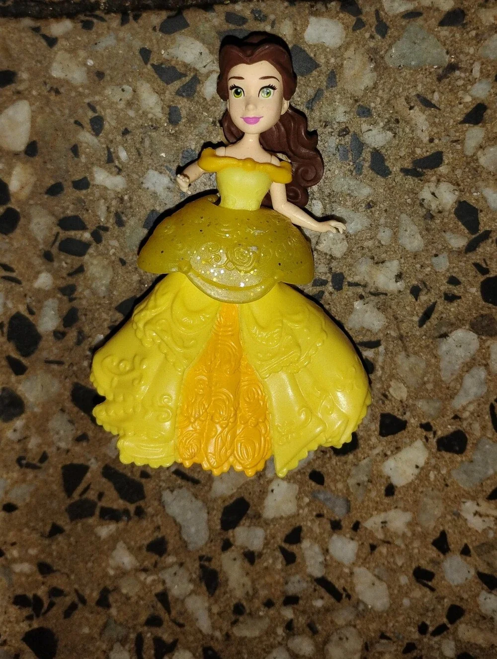 Yellow, Pink, and Teal Princess Doll Figures - Kids Toys
